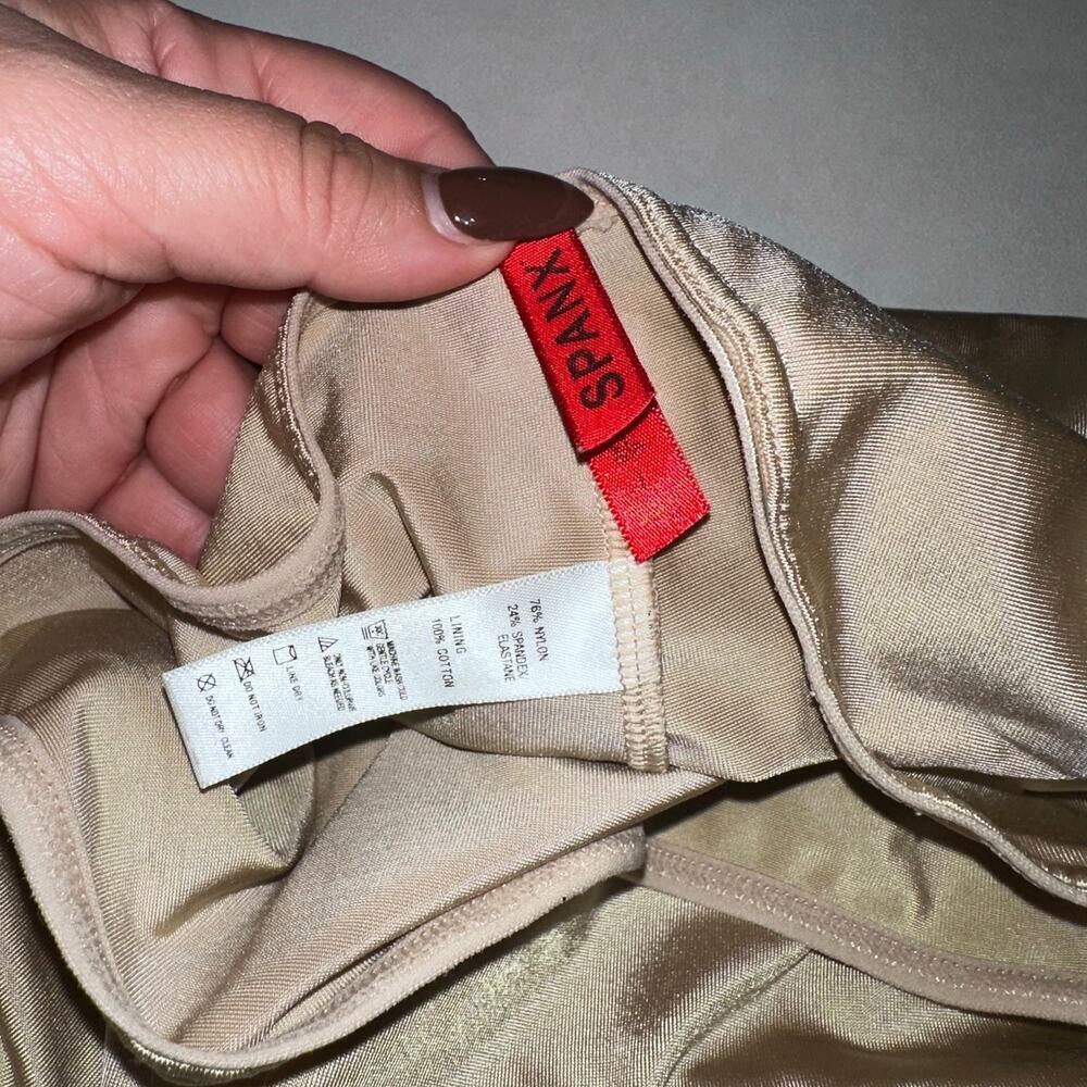 SPANX Beige Slimplicity High Waisted Shaper Nude sz l - Picture 4 of 4